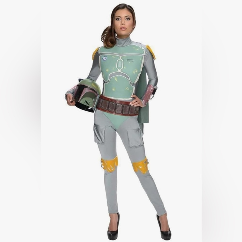 Star Wars Women's Gray and Green Boba Fett Costume